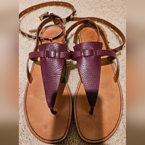 VALENTINO GARAVANI ROCKSTUD SANDALS Size 40.5 - Picture 2 of 10